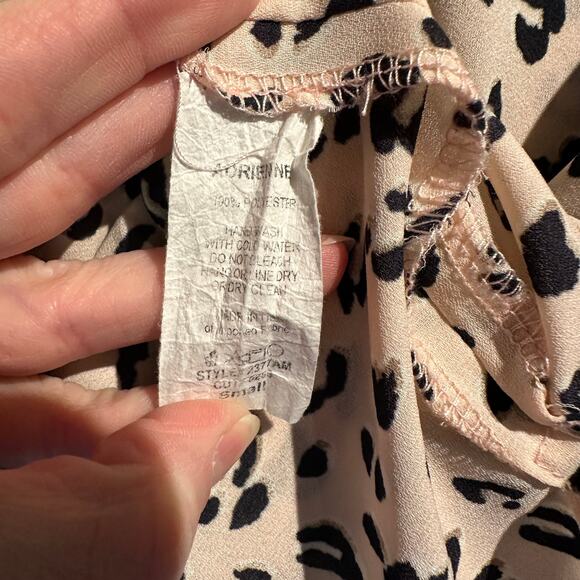 Adrenne Size Small Blush Animal Print Oversized Pretty Femme Work Business - Picture 6 of 6